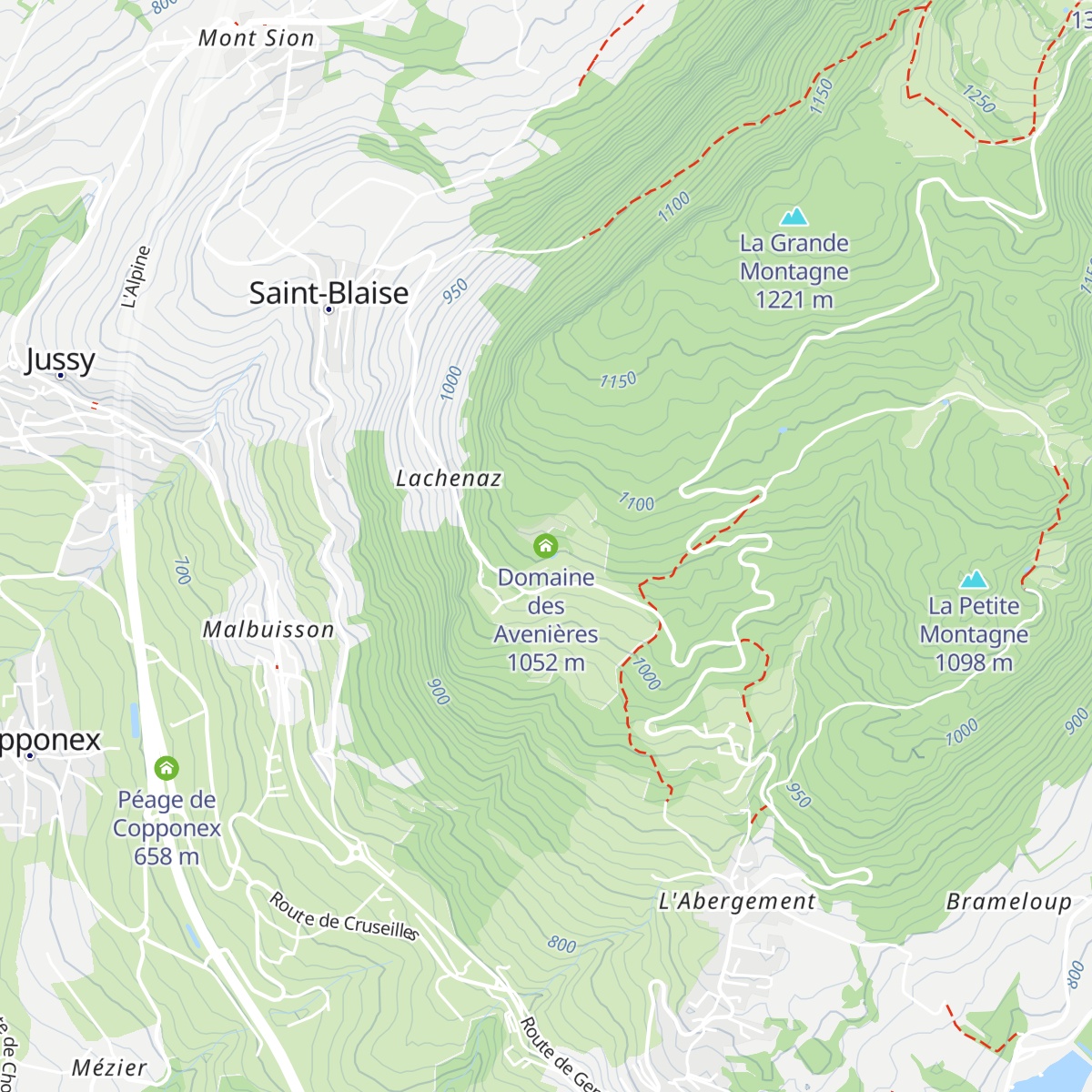 Domaine des Avenières map