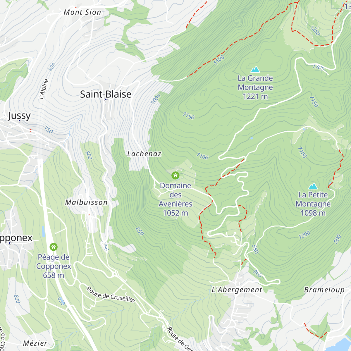 Domaine des Avenières map