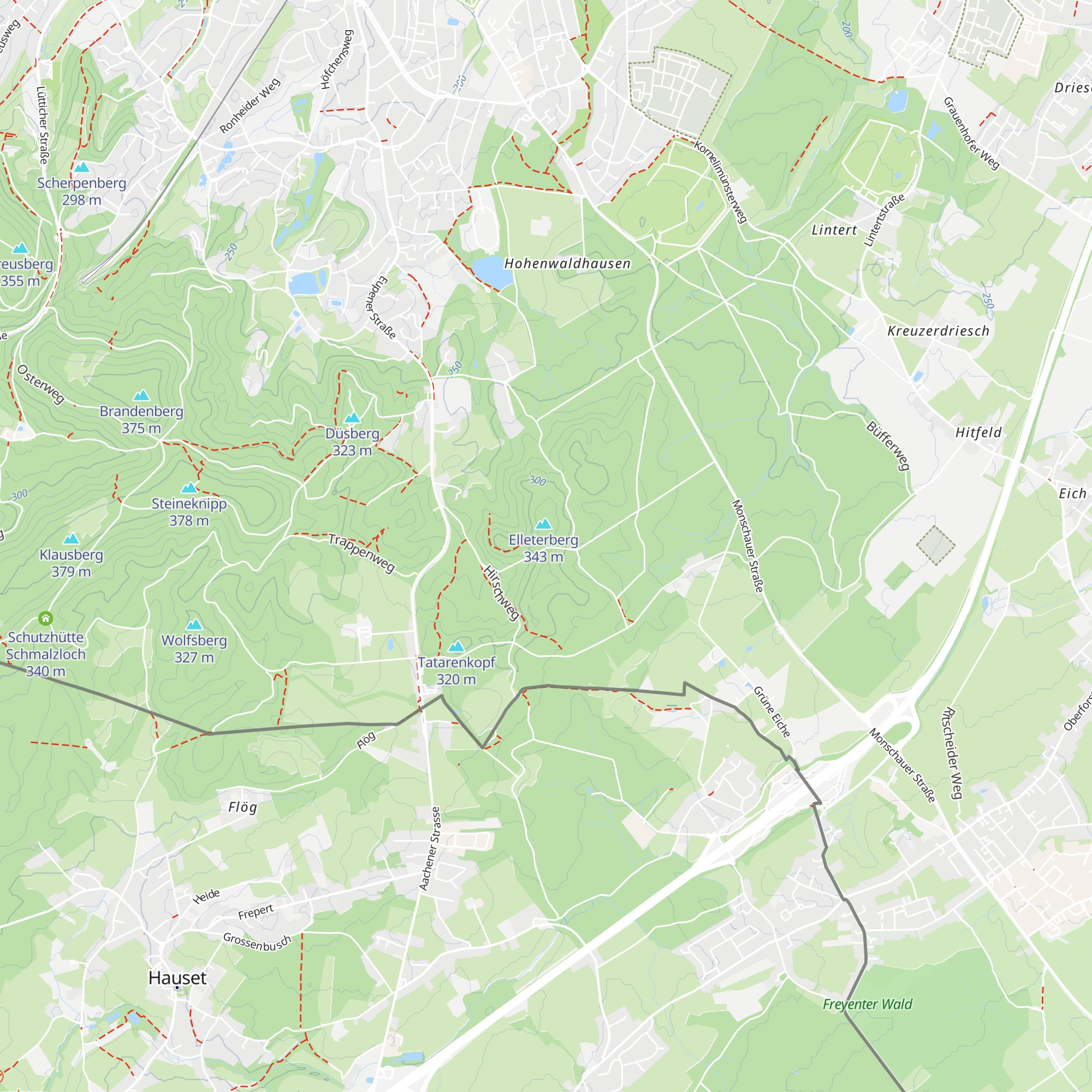 Schutzhütte Siebenpfade map