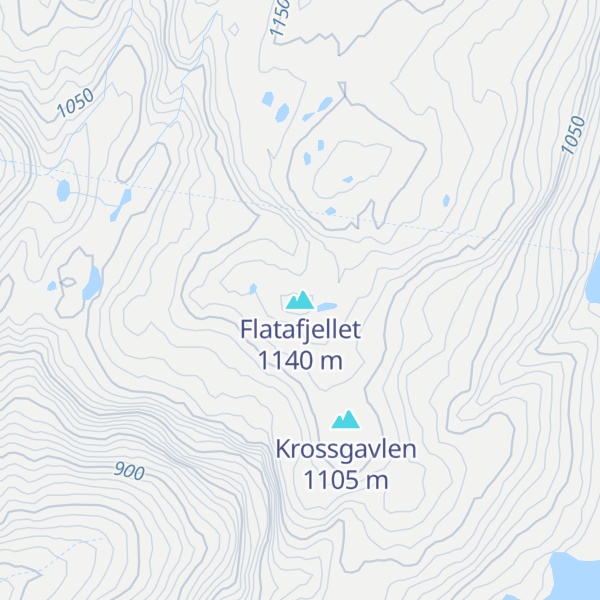 Map of Flatafjellet
