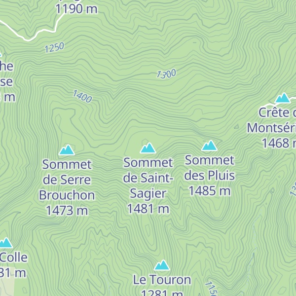 Map of Sommet de Saint-Sagier