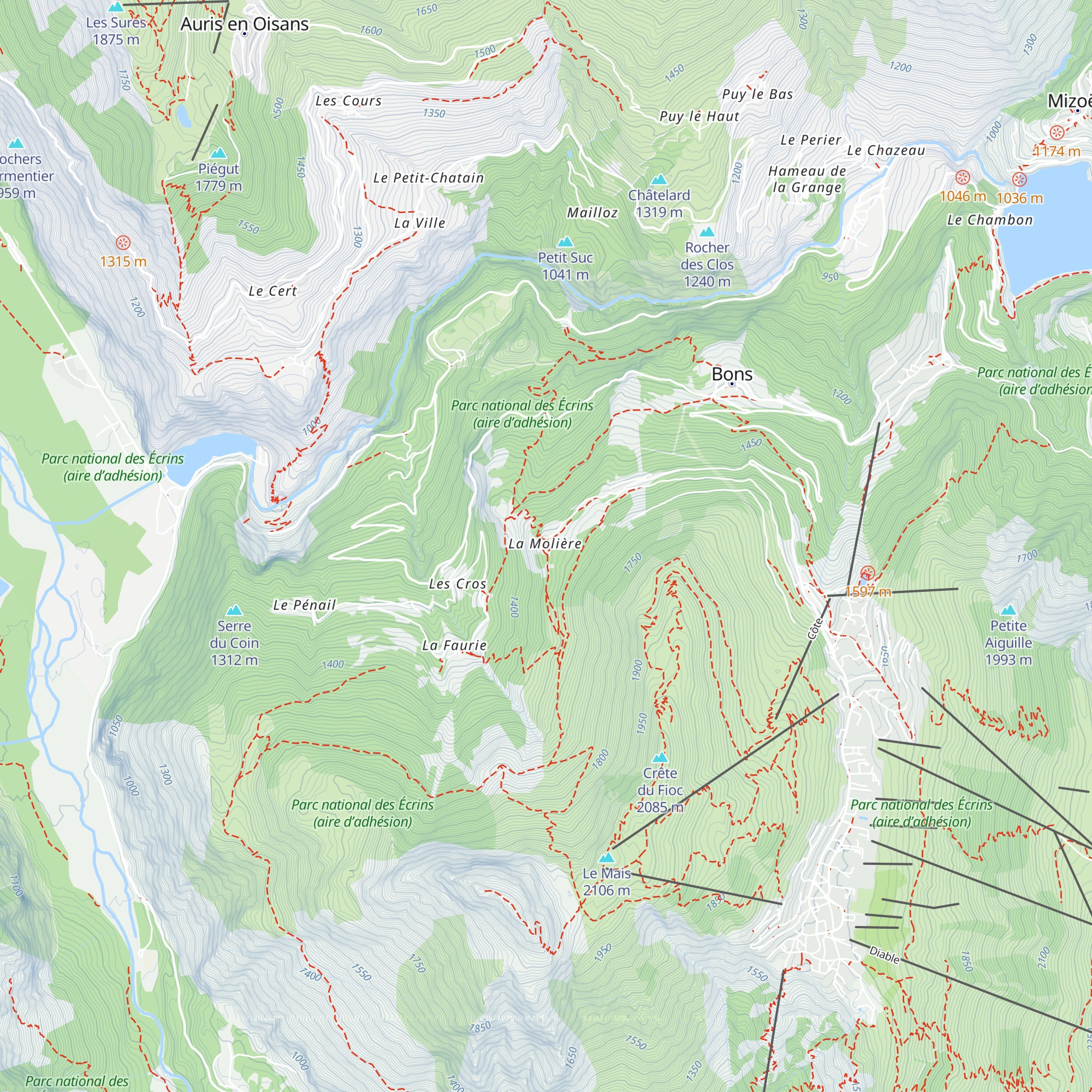 La Molière map