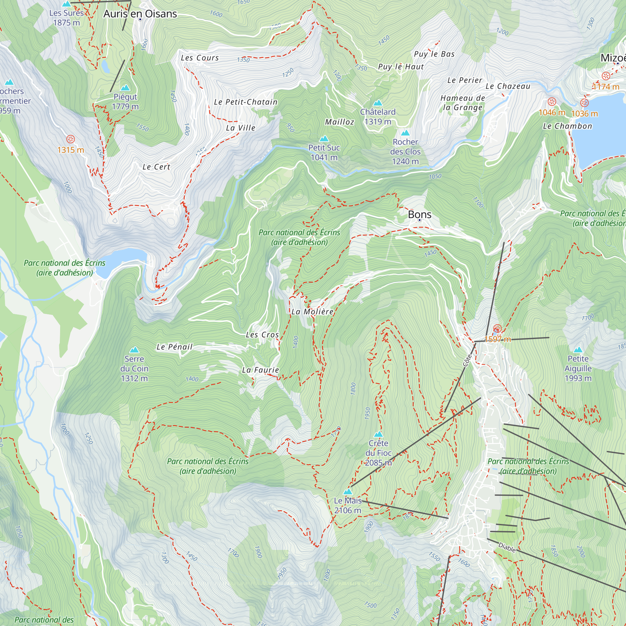 La Molière map