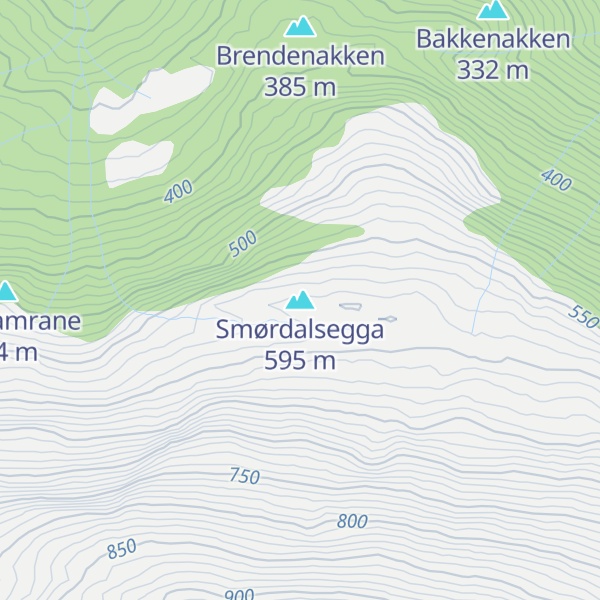 Map of Smørdalsegga