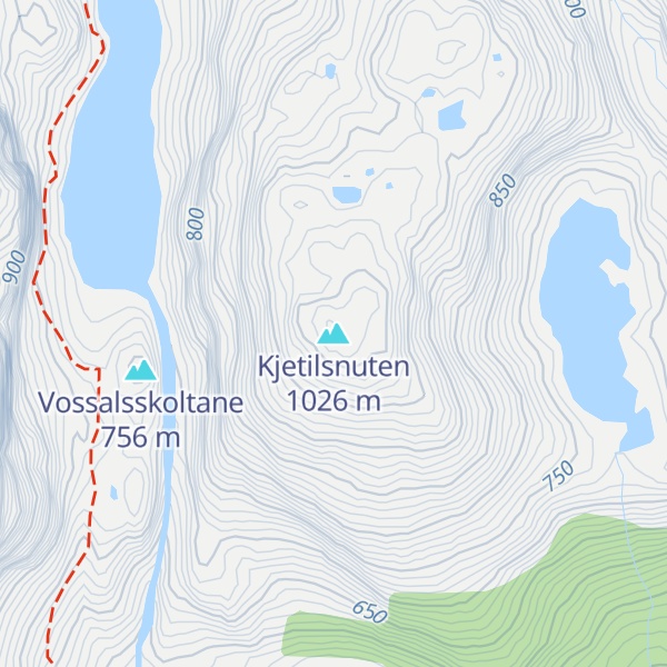 Map of Kjetilsnuten