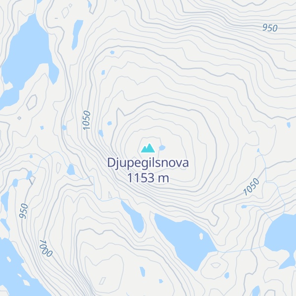 Map of Djupegilsnova