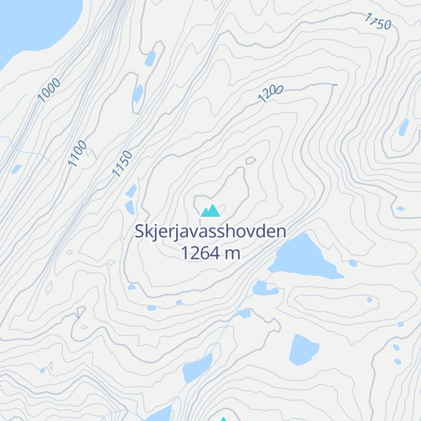 Map of Skjerjavasshovden
