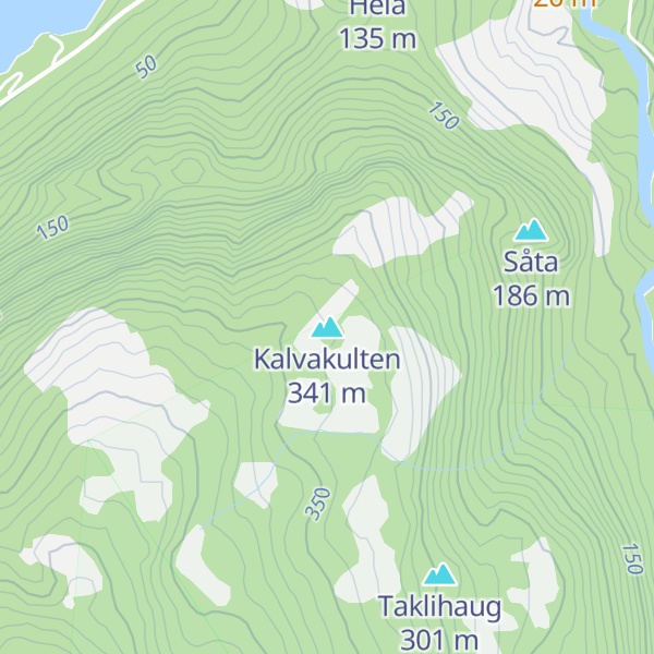 Map of Kalvakulten