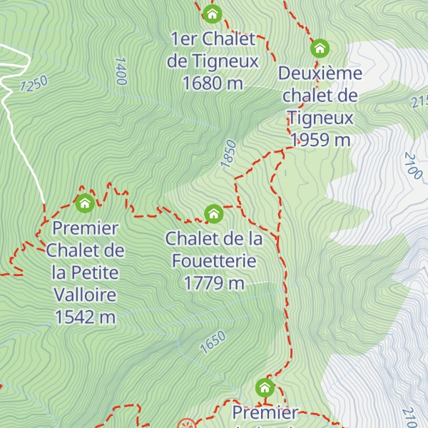 Map of Chalet de la Fouetterie
