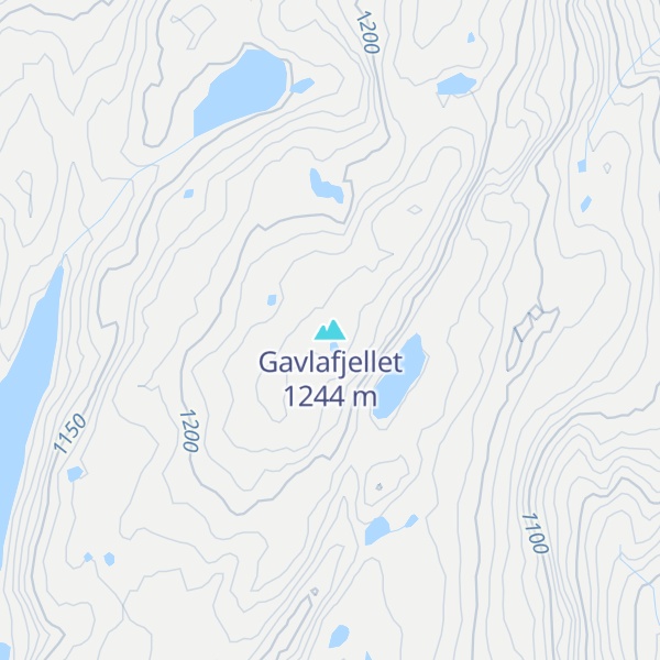 Map of Gavlafjellet