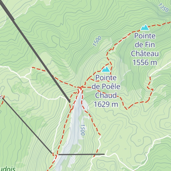 Map of Cabane du ski-club de Nyon