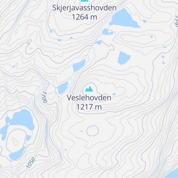 Map of Veslehovden