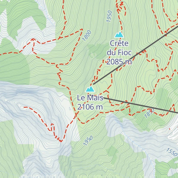 Map of Un R de différence