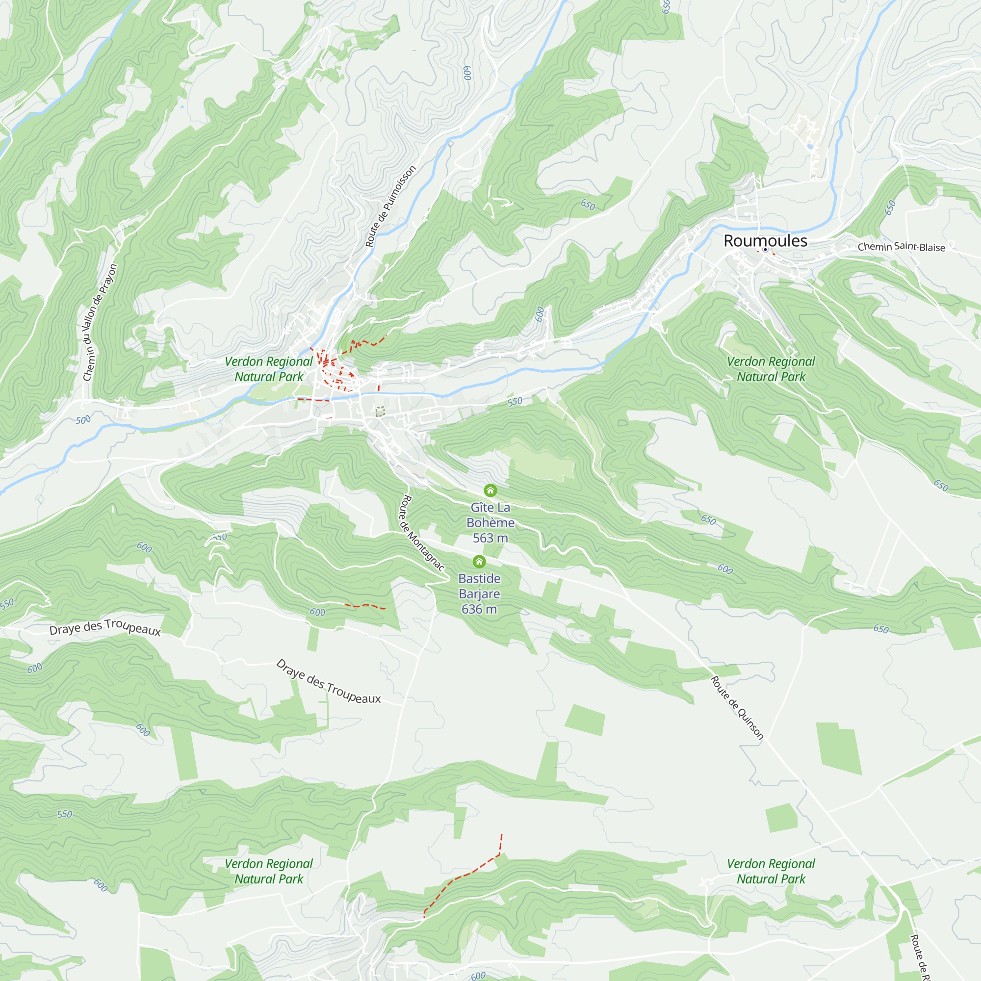 Gîte La Bohème map