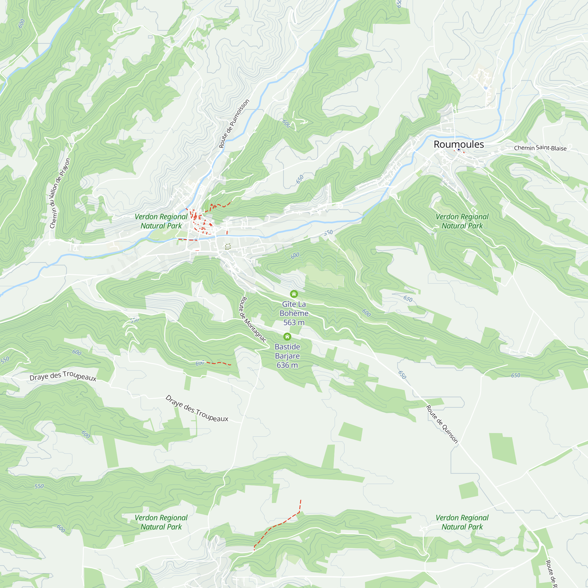 Gîte La Bohème map