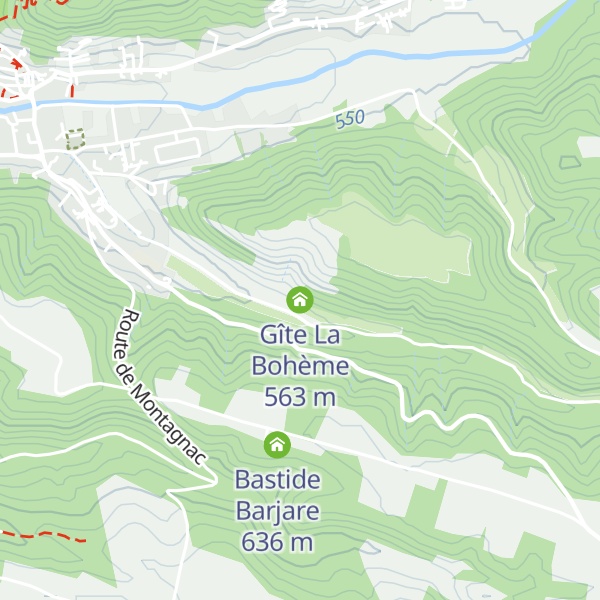Map of Gîte La Bohème