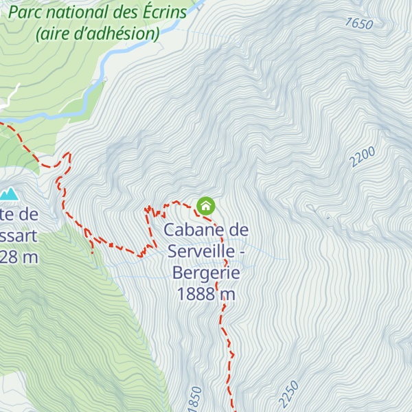 Map of Cabane de Serveille - Bergerie