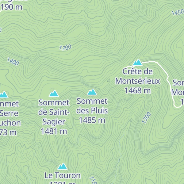Map of Sommet des Pluis