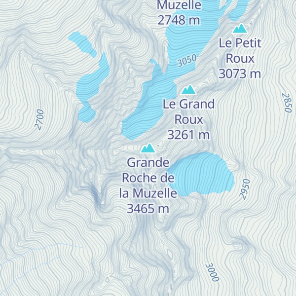 Map of Grande Roche de la Muzelle