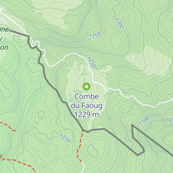 Map of Combe du Faoug