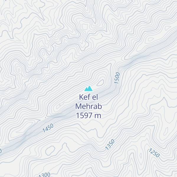 Map of Kef el Mehrab