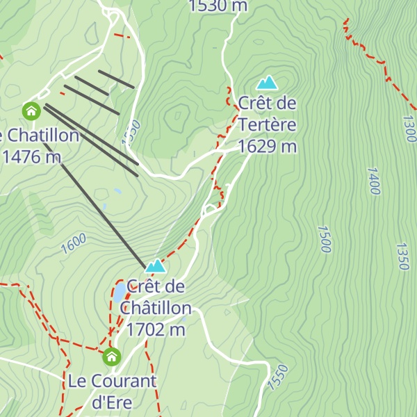 Map of Les Rochers Blancs