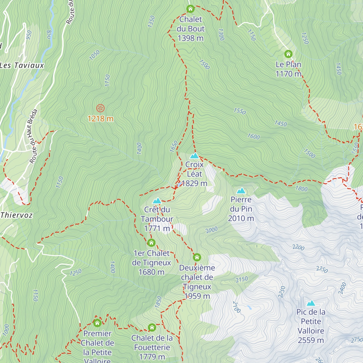 Chalet Hippolyte Chassande-Baroz map