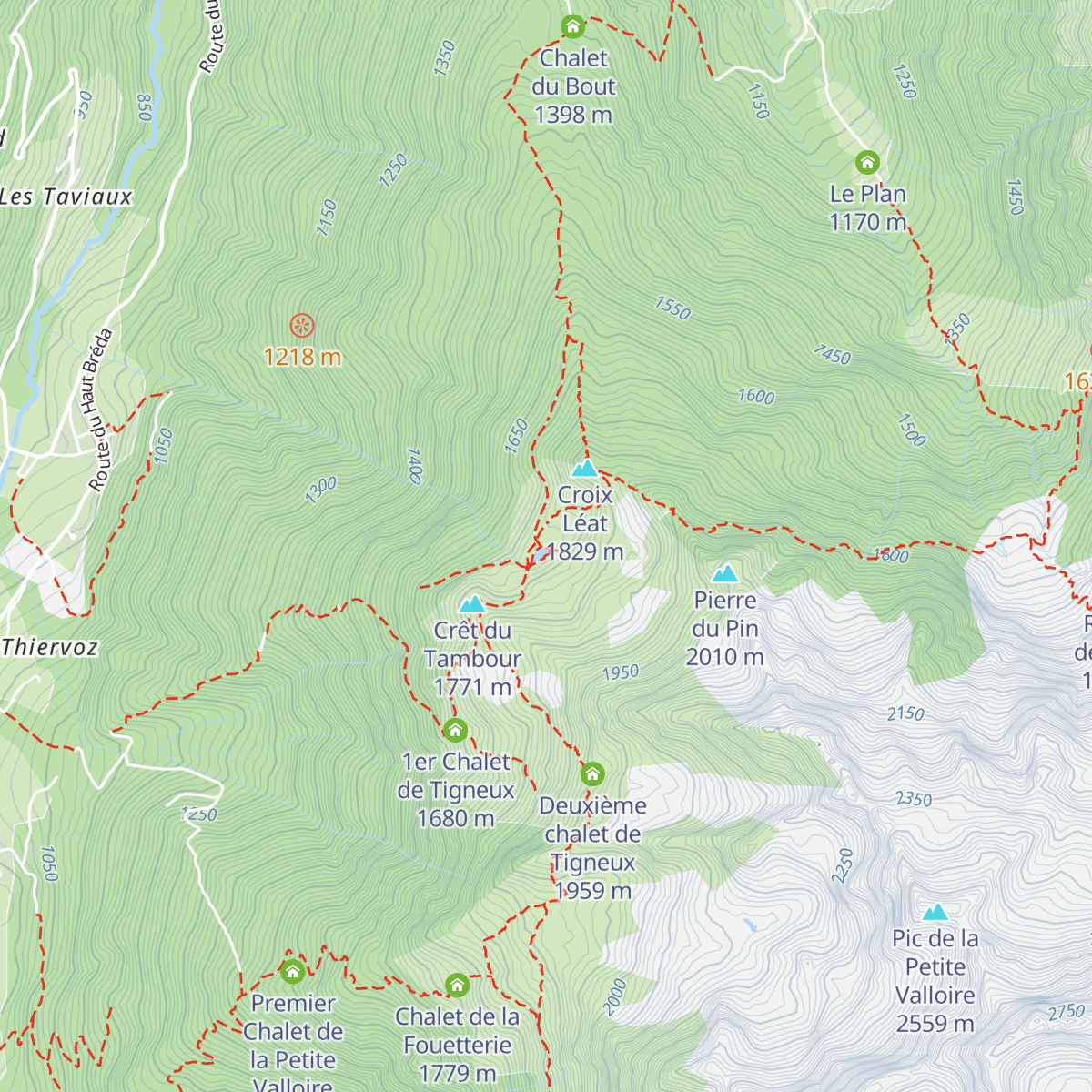 Chalet Hippolyte Chassande-Baroz map