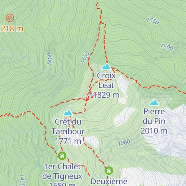 Map of Chalet Hippolyte Chassande-Baroz