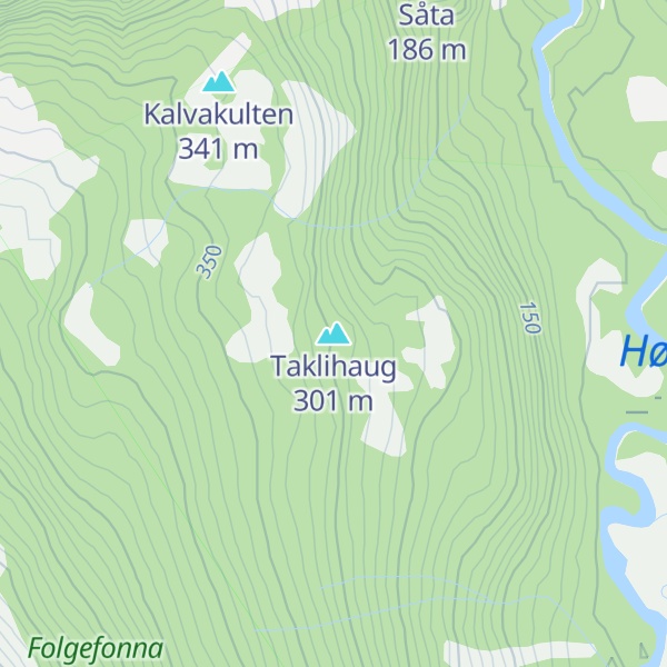Map of Taklihaug
