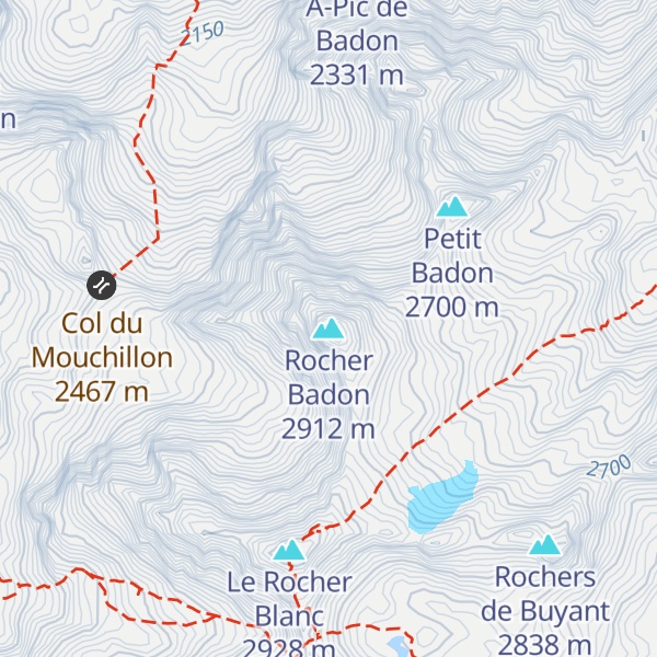 Map of Rocher Badon