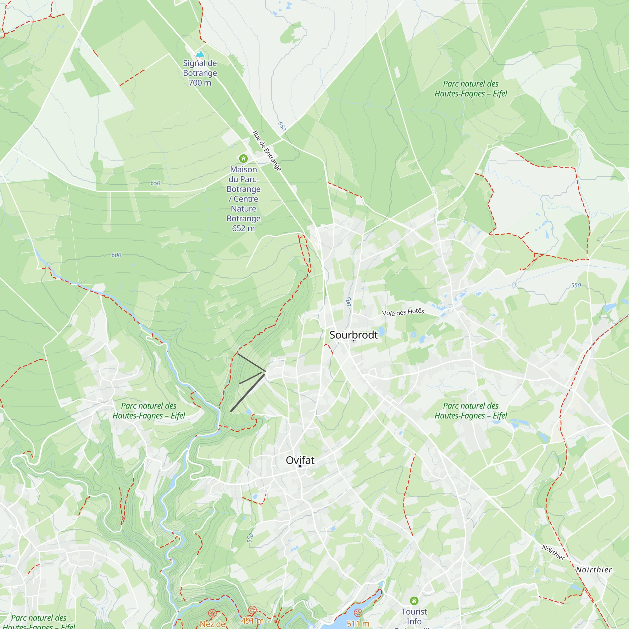 Gîte Kaleo Ovifat map