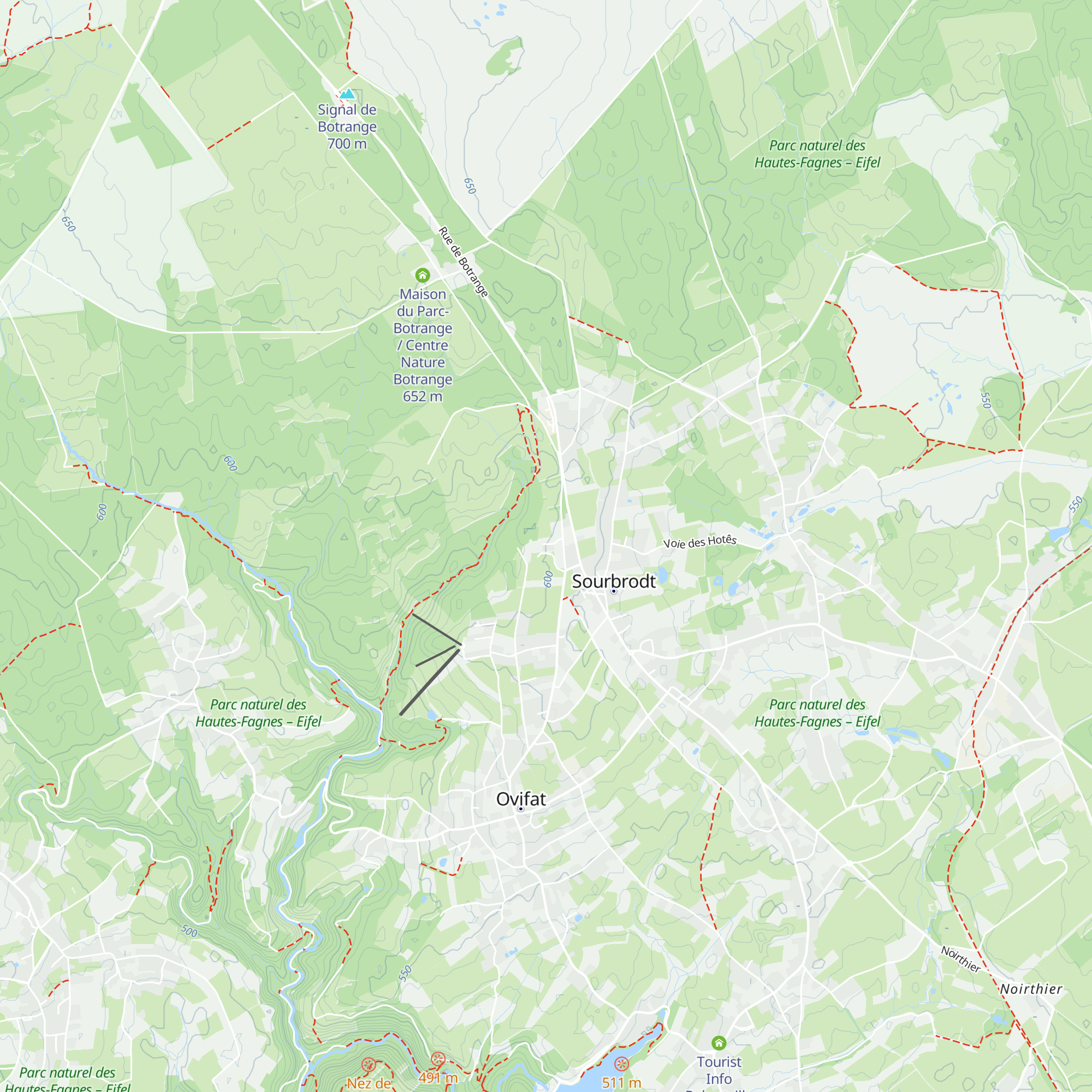 Gîte Kaleo Ovifat map