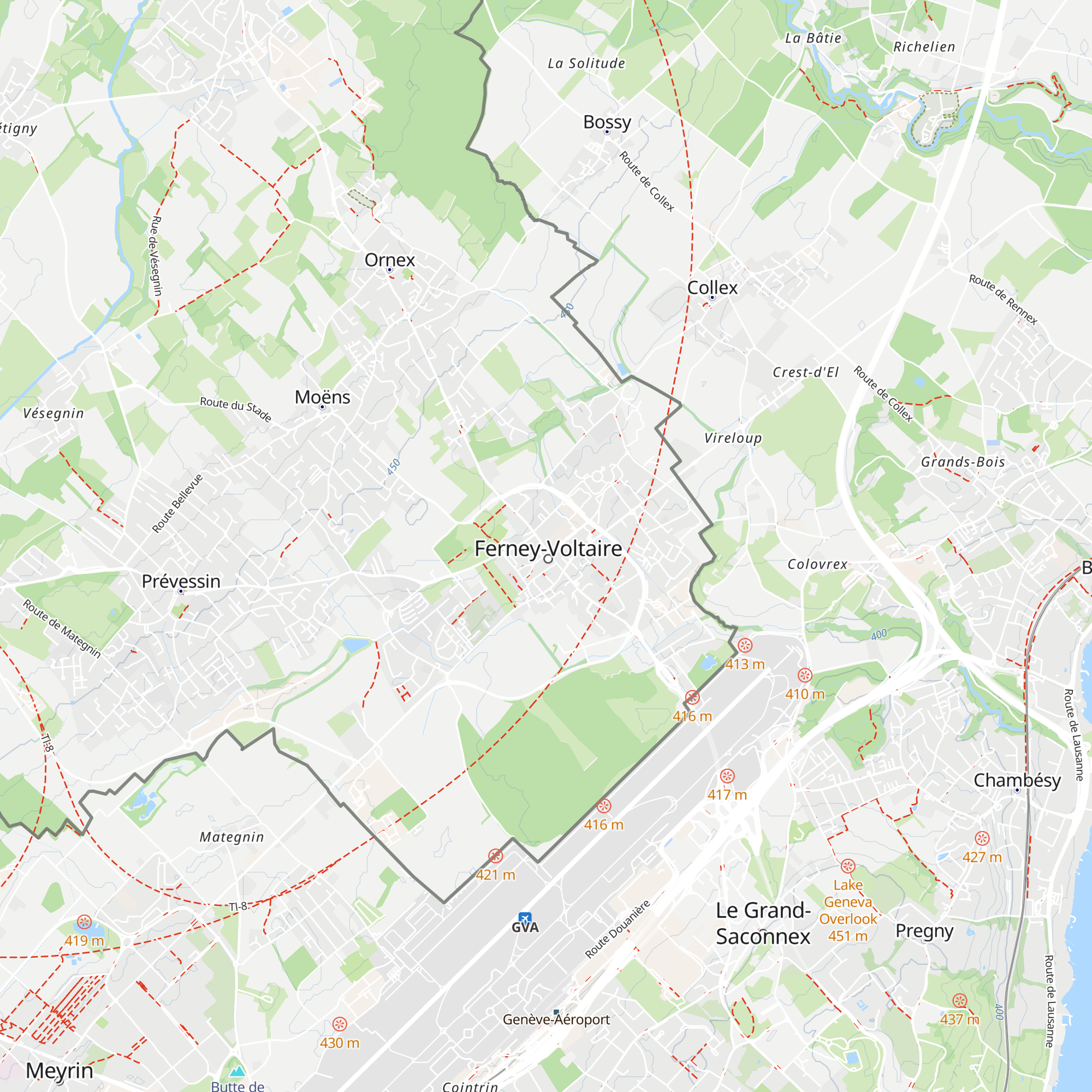 Office de Tourisme de Ferney-Voltaire map