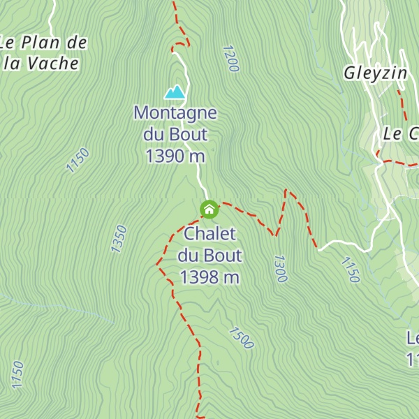 Map of Chalet du Bout