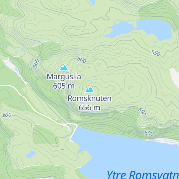 Map of Romsknuten