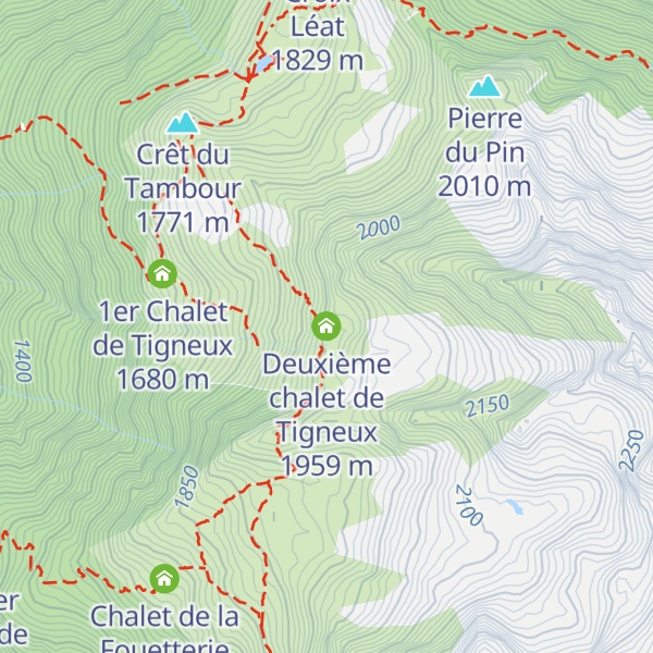 Map of Deuxième chalet de Tigneux
