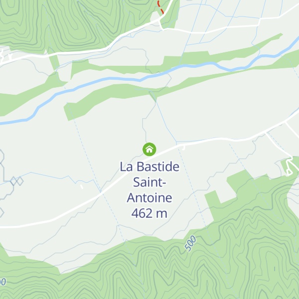 Map of La Bastide Saint-Antoine