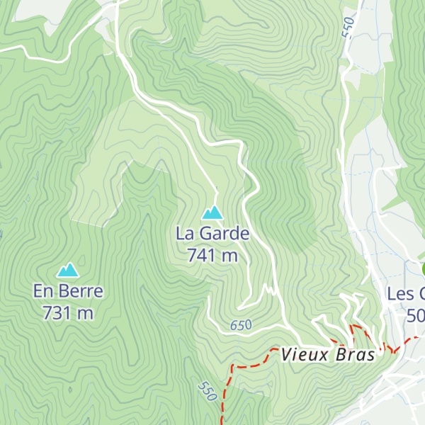 Map of La Garde