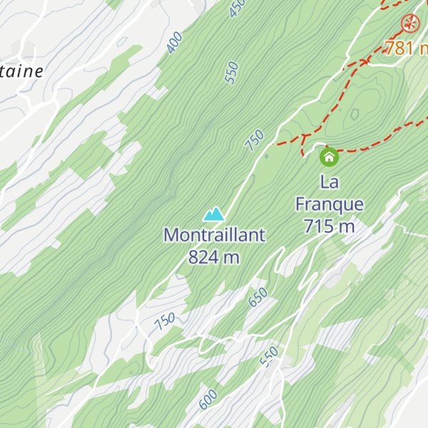 Map of Montraillant