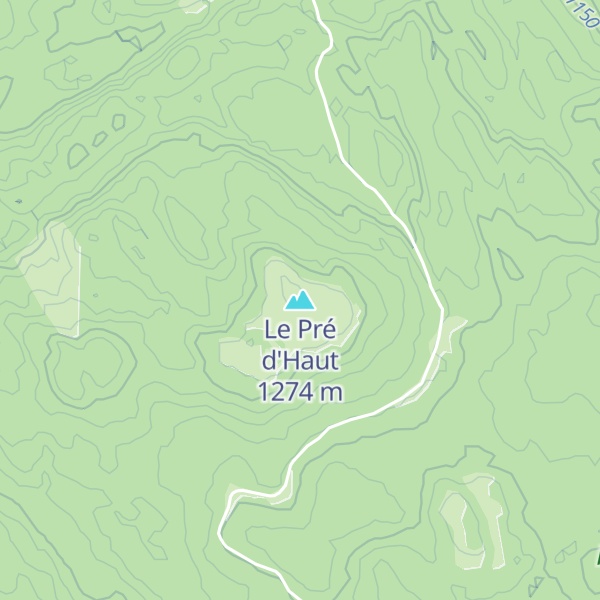 Map of Le Pré d'Haut