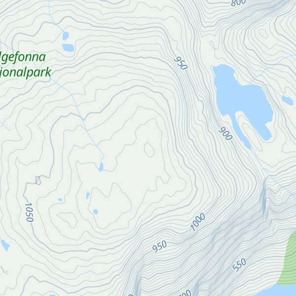 Map of Skeidsfjellet