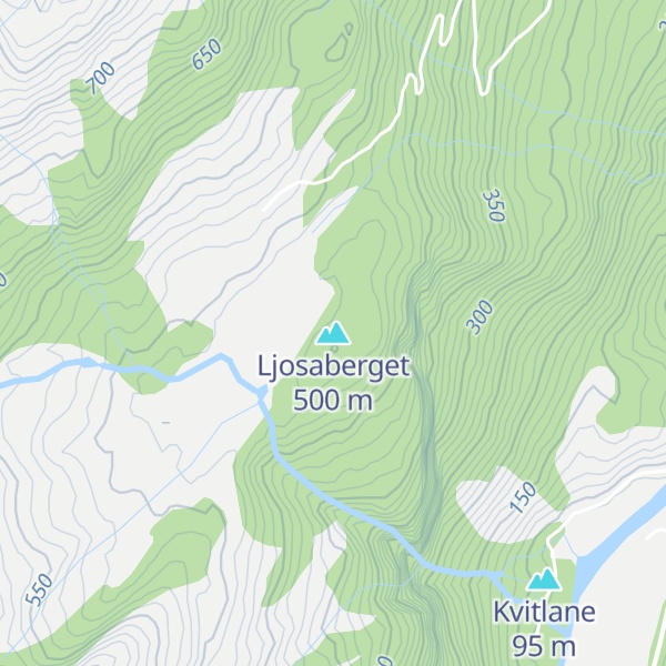 Map of Ljosaberget
