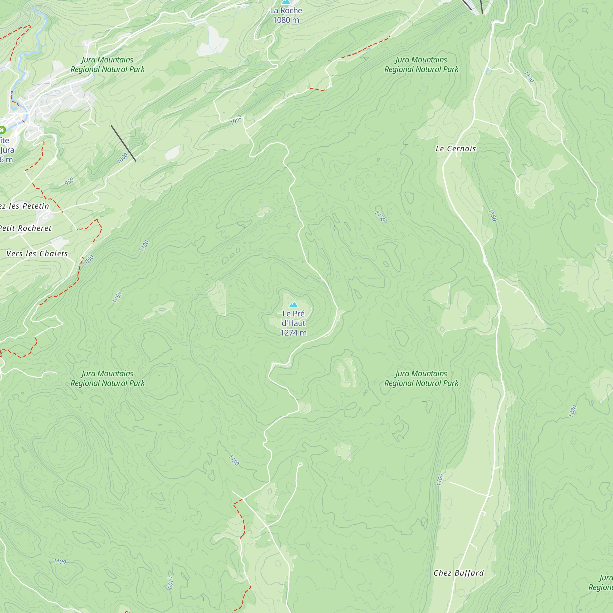 Les Près d'Haut map