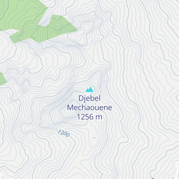 Map of Djebel Mechaouene