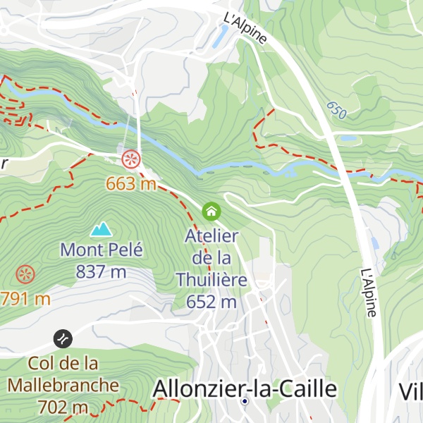 Map of Atelier de la Thuilière