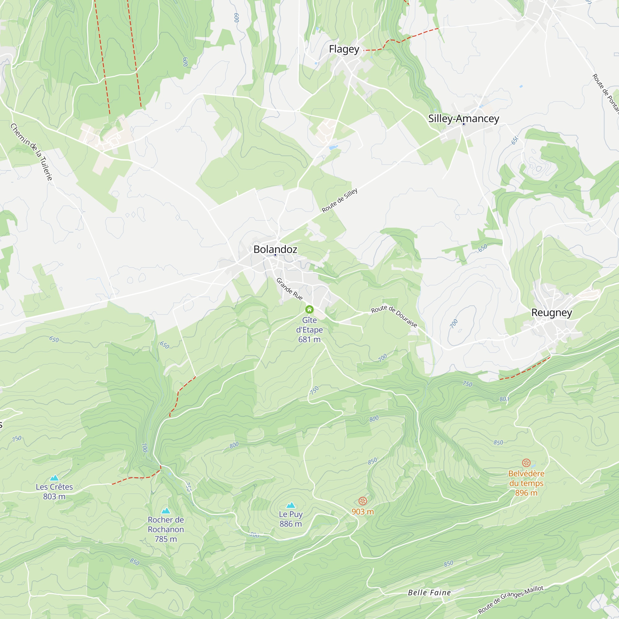 Gîte d'Etape map