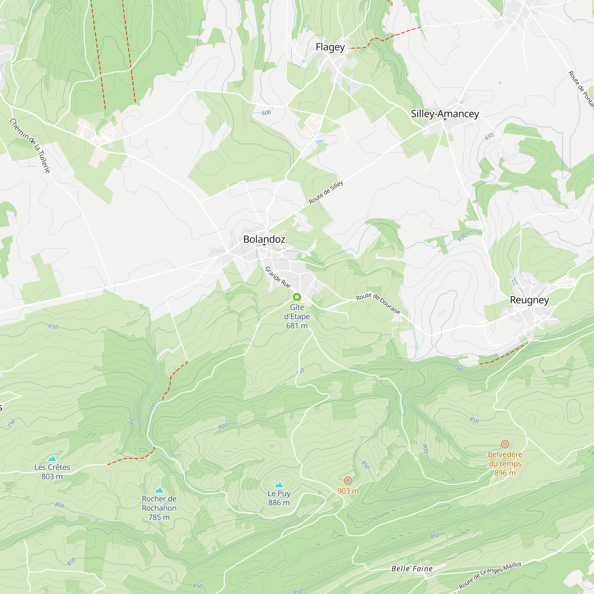 Gîte d'Etape map