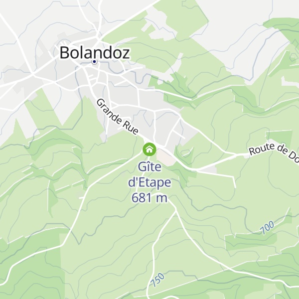 Map of Gîte d'Etape