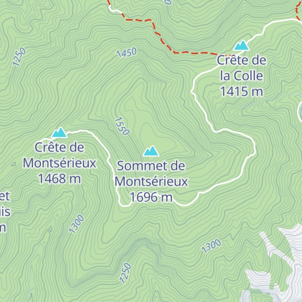 Map of Sommet de Montsérieux